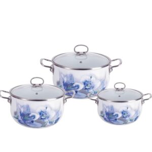Set enamelled pots 6 items Krauff 26-224-004