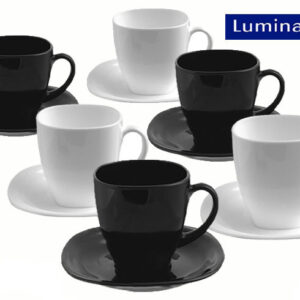 Чайный сервиз на 6 персон из 12 предметов Luminarc Carine Black&White D2371