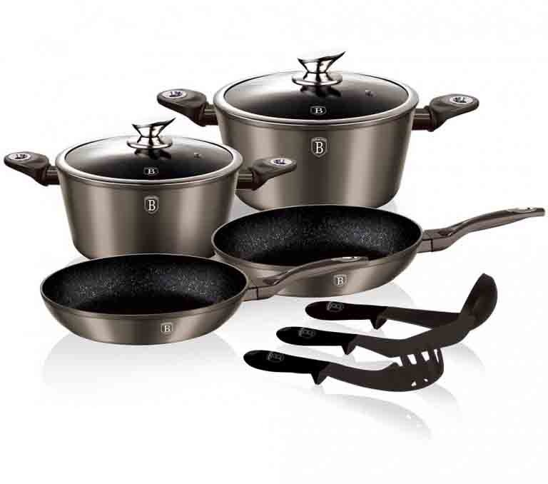 Набор посуды Berlinger Haus Carbon Metallic Line 9 предметов BH-1227N