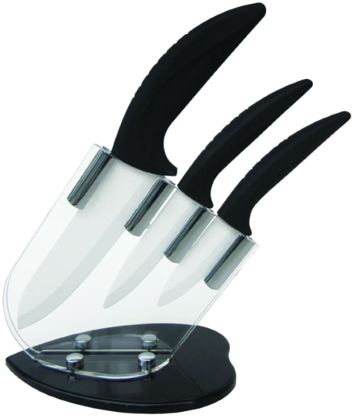 Set knives of stainless become from ceramic coated Barton Steel BS-9004