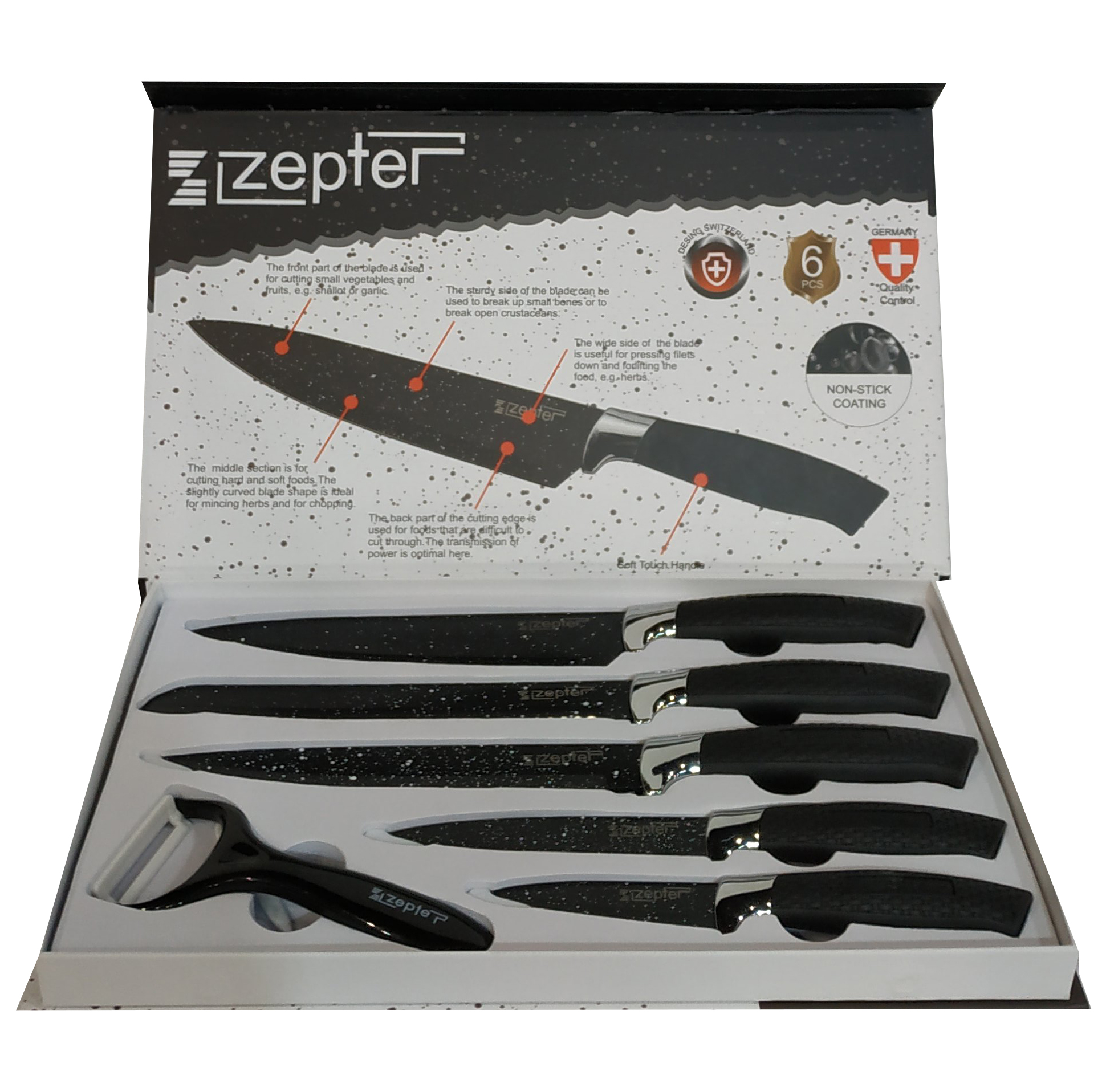 Набор ножей с нержавеющей стали Zepter ZP-005