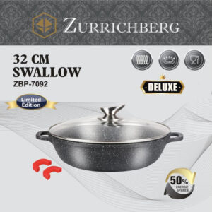 Сотейник 32 см с мраморным покрытием Zurrichberg ZBP-7092 Black