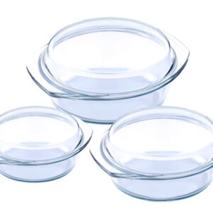 Набор кастрюль из жаропрочного стекла VaBene 6 пр. VB 3060008