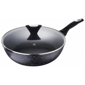 Глибока Пательня з кришкою 24X6.5см Bergner BG-8419-MBB