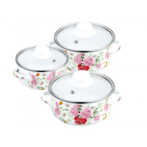 Set enamelled pots 6 items Reisz RZ 412 A