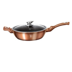 Глибока Пательня з кришкою Berlinger Haus Rosegold Metallic Line 28 см BH-1518N