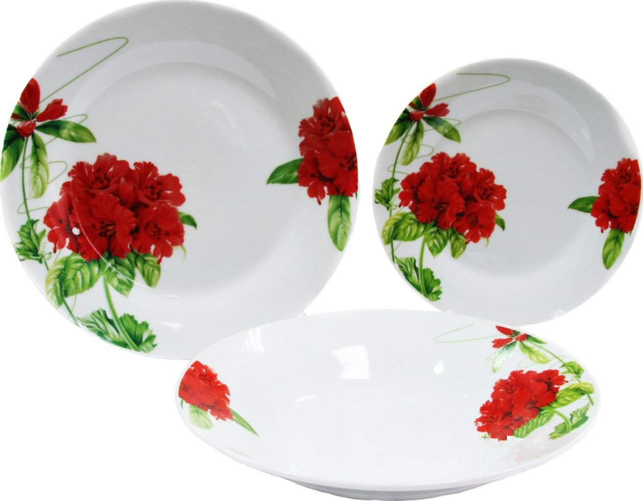 Столовый сервиз Milika Geranium 18 предметов M06240-SET18-8807