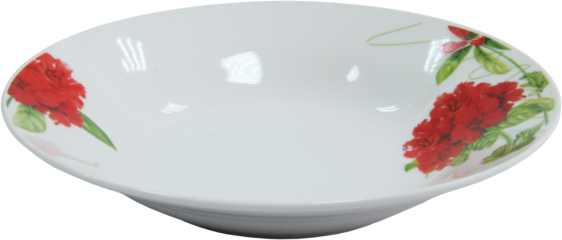Тарелка суповая Milika Geranium круглая 20 см M0660-S20-8807