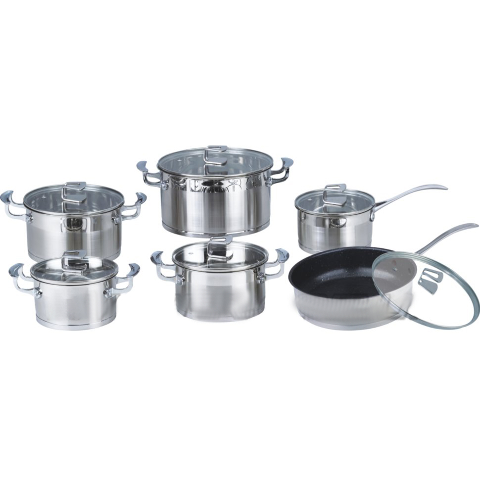 Set crockery of stainless become 12 items Edenberg EB-4048