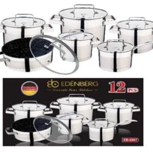 Set crockery of stainless become 12 items Edenberg EB-4067