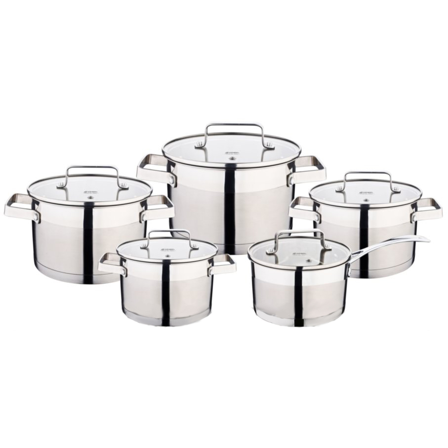 Set crockery of stainless become 10 items Edenberg EB-4090