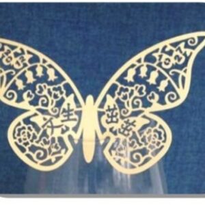 Decoration for glasses Butterfly (20 PC) 110х73 mm Empire 0392