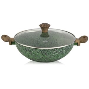 Пательня-вок з кришкою 30 см Fissman Malachite 4309