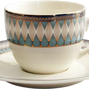Кавовий сервіз Callisto Jacquard 90 мл з 2 предметів Astera А0531-TH5826D