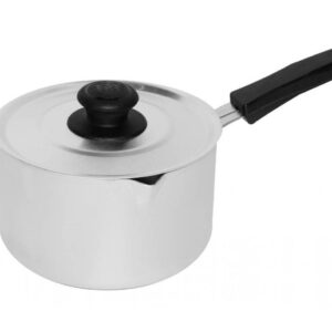 Кастрюля 0,75 л алюминиевая с пластиковой ручкой и крышкой Калитва KL14712