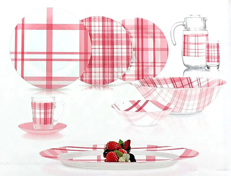 Сервиз столовый 46 предметов Luminarc Popeline Pink P4264