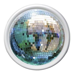 Поднос круглый Emsa Rotation Disco 30 х 30 см Белый с рисунком (EM512516)