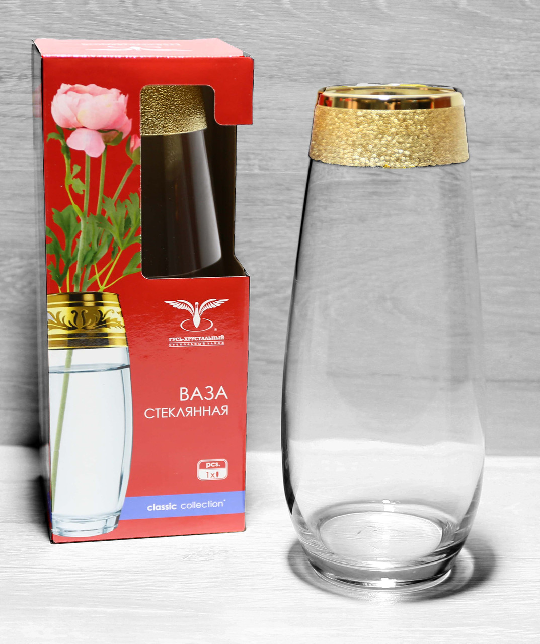Vase 26 cm Goose Crystal KAV22-3267