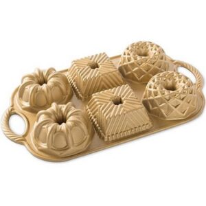 Форма для выпечки Bundtlette gold 36,33х21,29х4,02 см Nordic Ware 91237