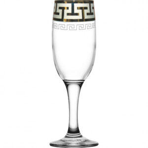 Wineglass for champagne 190 ml 6 PC Goose crystal Greek pattern GE03-419