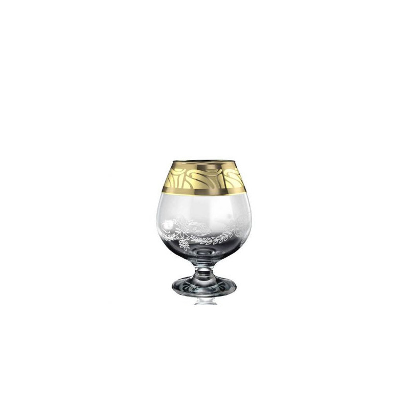 Set glasses for cognac 6 PC 400 ml Goose crystal Nutmeg GE05-188