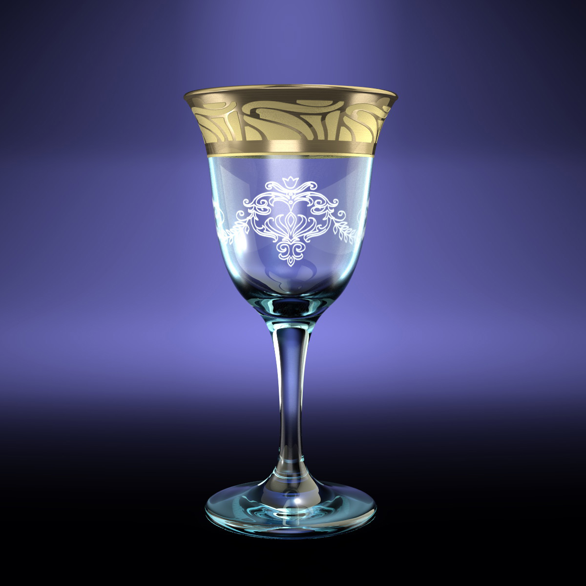 Set wine glasses 6 PC 240 ml Goose crystal Nutmeg GE05-863