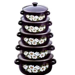 Set enamelled pots 10 items Benson BN-079