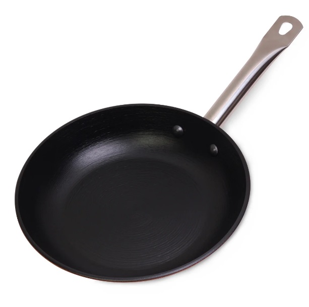 Pan cast iron 24 cm without cover for induction and gases KM-4803