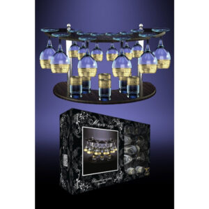 Wineglass + glass + pile Goose-Crystal GE08-411/134/837-БС