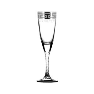 Set 6 wine glasses 150 ml "Twist" from picture "Greek pattern" Goose Crystal SE03-307
