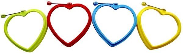 The form silicone for eggs at form of hearts Clum Gipfel - 12х2 cm GF-2813