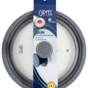 Кришка скляна на 3 розміру Gipfel Gium 24-26-28 см GF-1029
