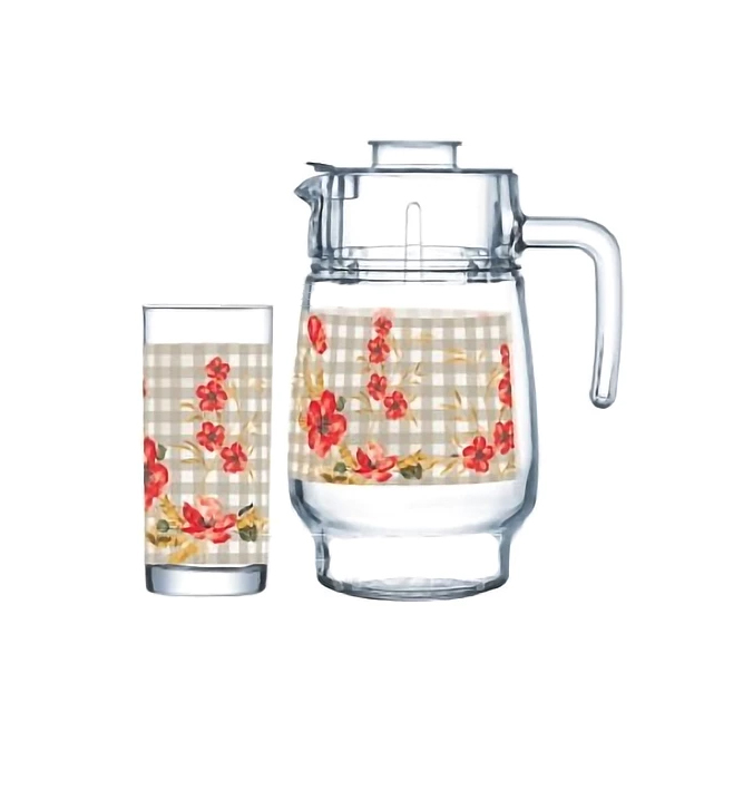 Set for beverages 7 items Arcopal Vintage Rose P6036