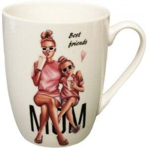 Кружка фарфоровая 400 мл Milika Family Look Mom M0520-NBM400-07