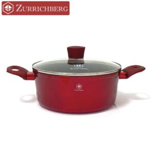 Кастрюля с мраморным покрытием Zurrichberg с крышкой ZBP-7149 red
