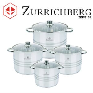Набор посуды из нержавеющей стали Zurrichberg 8 предметов ZBP-7165