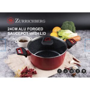 Кастрюля с мраморным покрытием Zurrichberg ZBP-2051 red