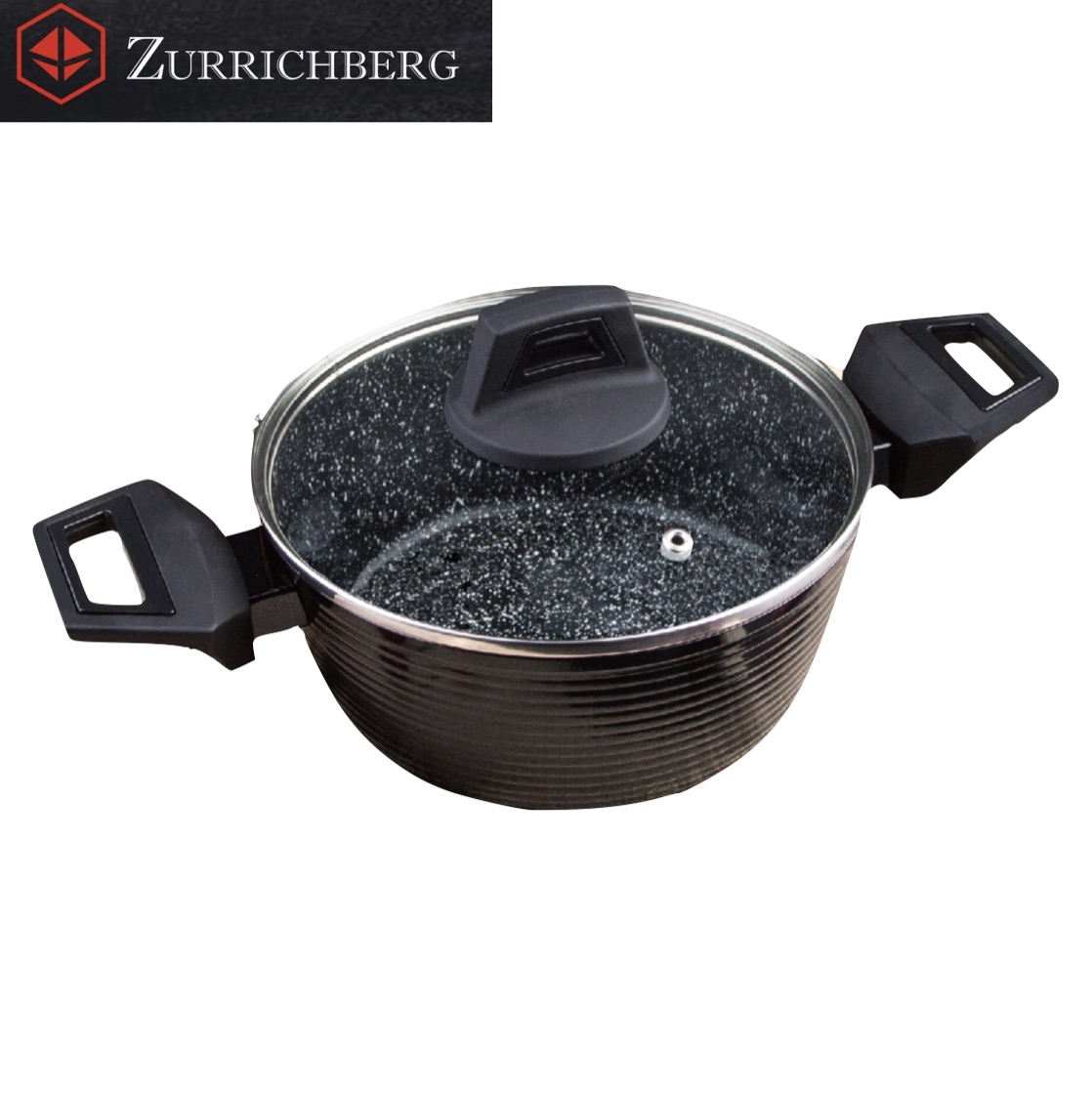 Каструля з мармуровим покриттям Zurrichberg ZBP-2052 black