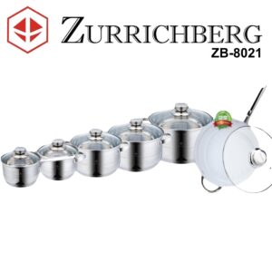 Набор посуды из нержавеющей стали Zurrichberg 12 предметов ZB-8021