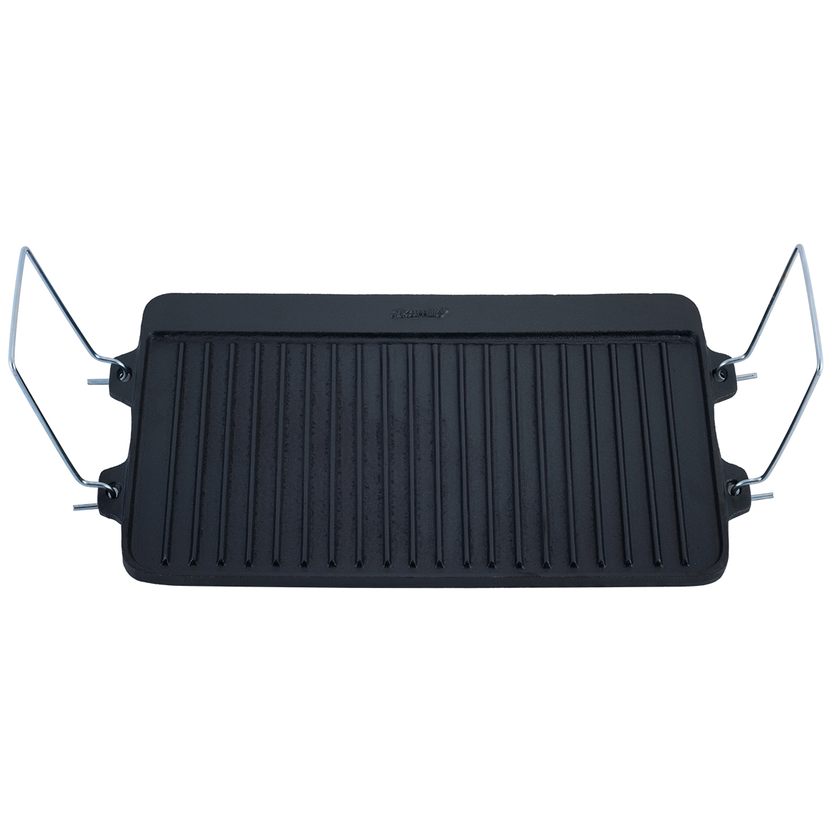Плита для гриля двостороння чавунна 40 см*25 см Kamille KM-4816V