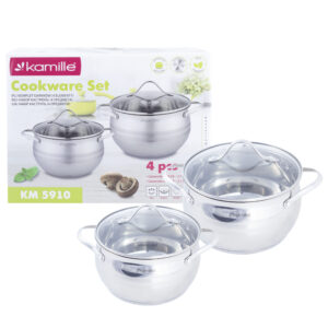 Set pots 4 etc. Kamille of stainless become KM-5910
