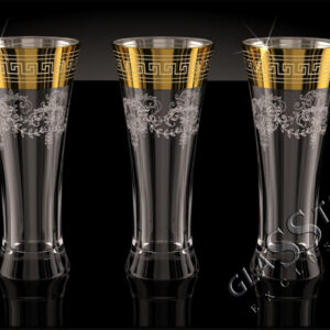 Set 3 glasses for beer 320 ml Baroque Glasstar GN199