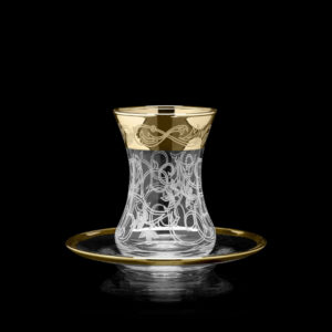 Набор Армуд 6 стаканов для чая с блюдцами 160 мл Вдохновение Glasstar GN308V