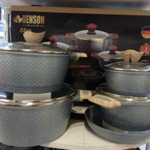 Set pots Scale from marble coated 9 items Benson BN-339