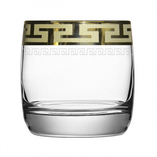 Set glasses for whiskey 6 PC 310 ml Goose crystal Greek pattern EAV03-808