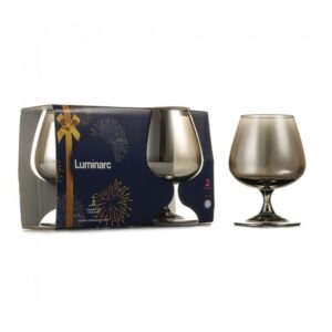 Set glasses for cognac Celeste Shining graphite 410 ml 2 PC Luminarc P1567