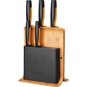 Set knives Fiskars FF from bamboo stand 5 PC 1057552