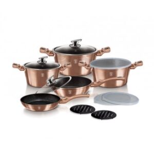 Набор посуды 13 пр. Berlinger Haus Metallic Line ROSE GOLD Edition BH-7029