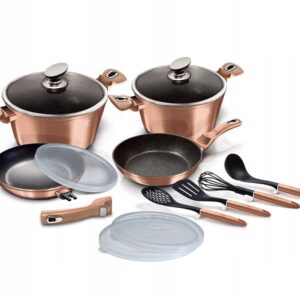 Набор посуды 13 пр. Berlinger Haus Metallic Line ROSE GOLD Edition BH-7058
