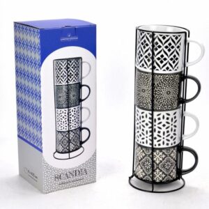 Набор чашек на подставке 4 пр. Limited Edition Scandia S802-09702